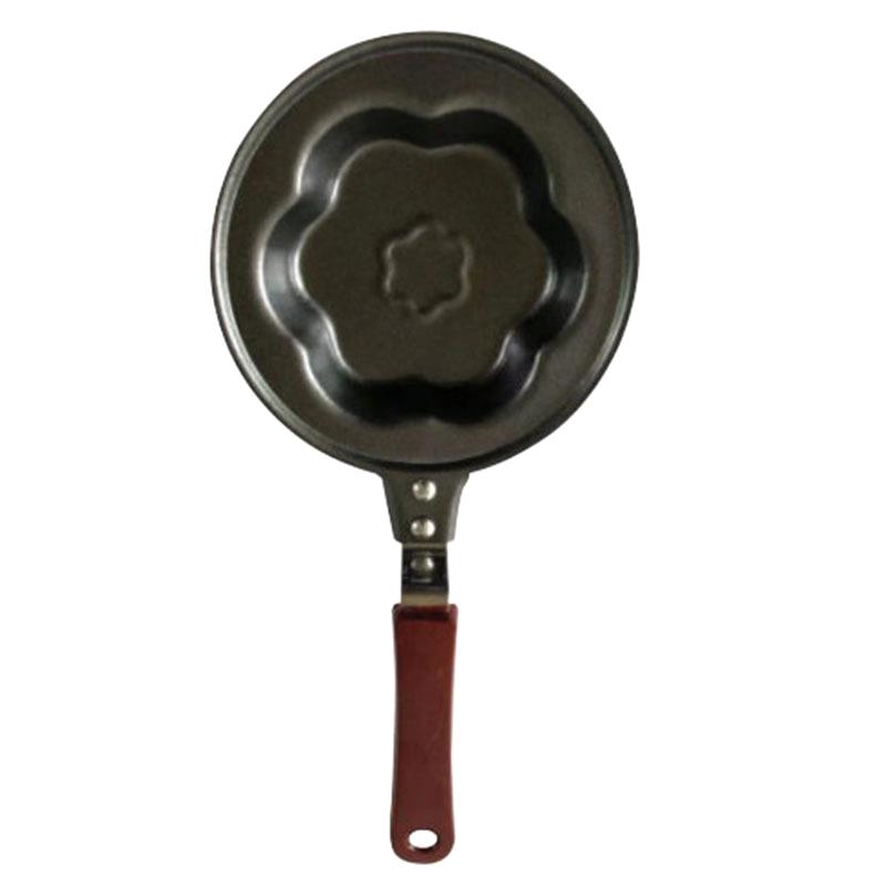 Mini Äggstekpanna Köksartiklar Frukost Kärlekspanna Pannkakspanna Hjärta Omelettpanna Jarhead Utan Lock Gjutjärn Svarta Artiklar