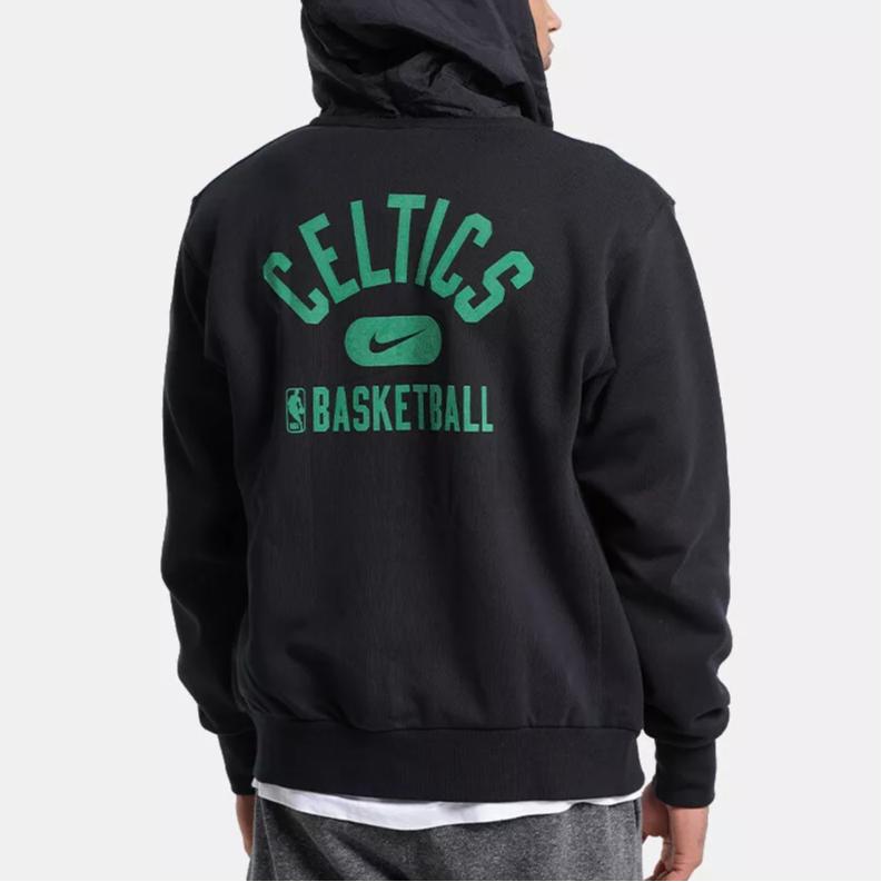 Nike NBA Boston Celtics Courtside Hoodie Black/Green Men Streetwear DB2183-010
