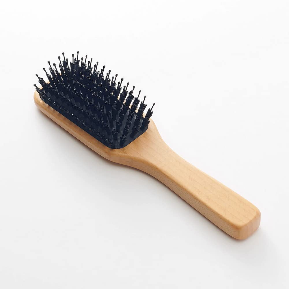 MUJI Beech Wood Hair Brush Total Length 20cm Mixed Hair 82575163
