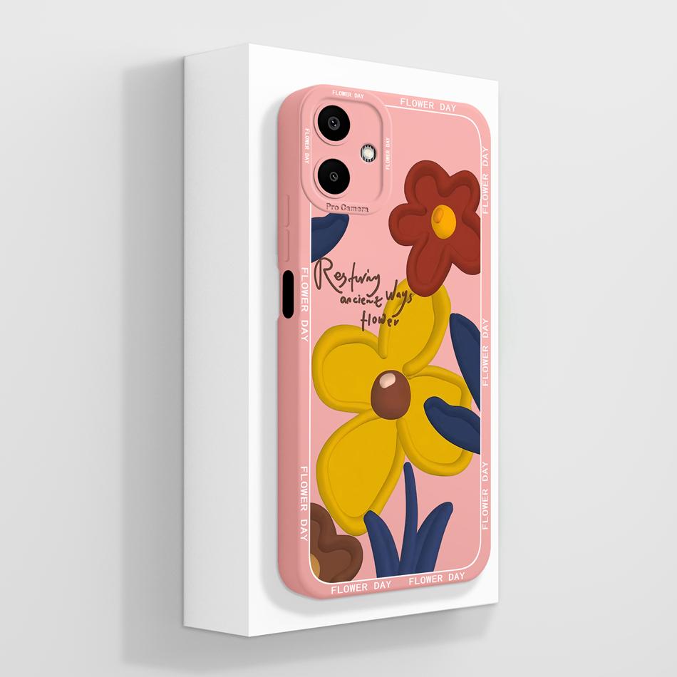 Cute Panda Case For Samsung Galaxy A06 4G 5G Soft Liquid Silicone Phone Bag For Samsung A 06 Back Cover Camera Protection Bumper