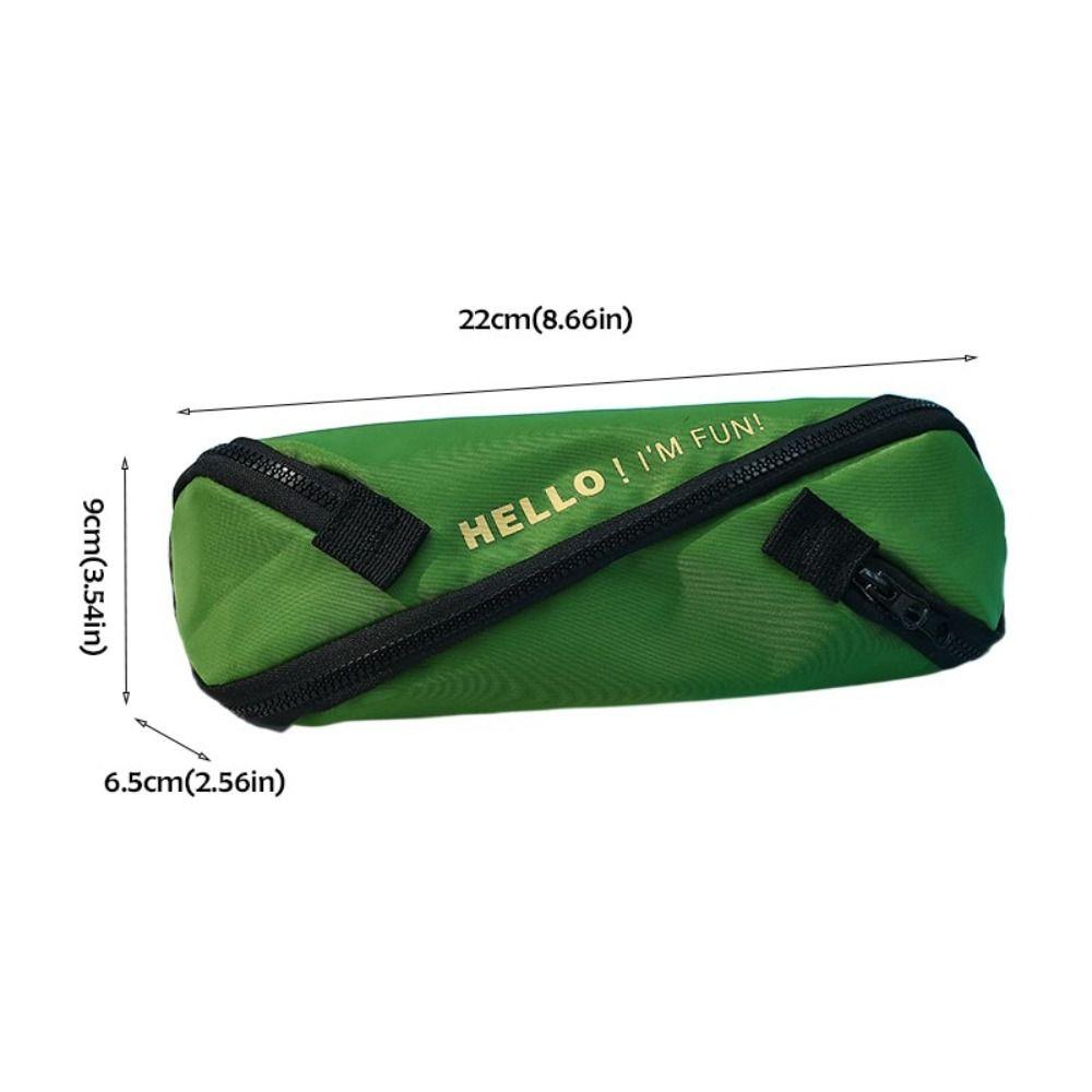 S Design Zipper Stationery Bag Japanese Style Pen Bag Creative Pencil Case  Kids Gift