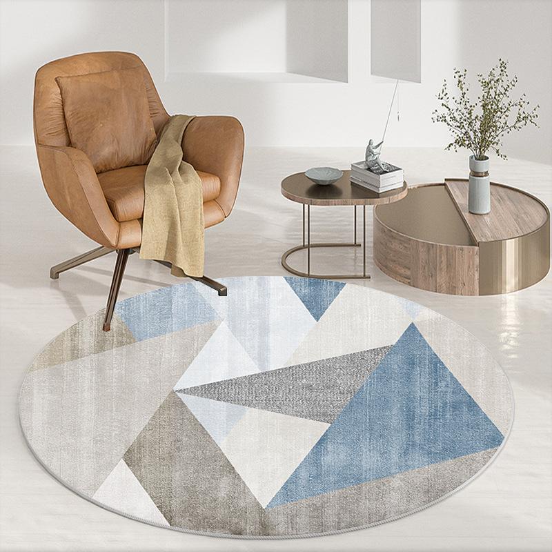 Round Carpet Floor Mat Office Swivel Chair Mat Living Room Coffee Table Mat Bedroom Bedside Carpet
