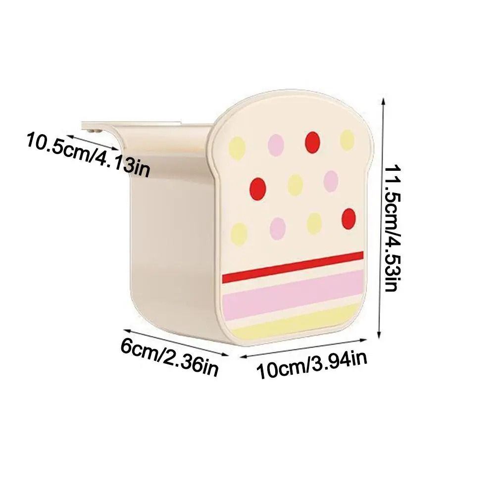 Toast Shaped Sink Hanging Strainer Basket Polka Dot Print Drain Basket Sink Countertop
