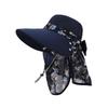 Summer Sun Protection Hat With Wide Brim And Removable Face Shield For Outdoor Activities