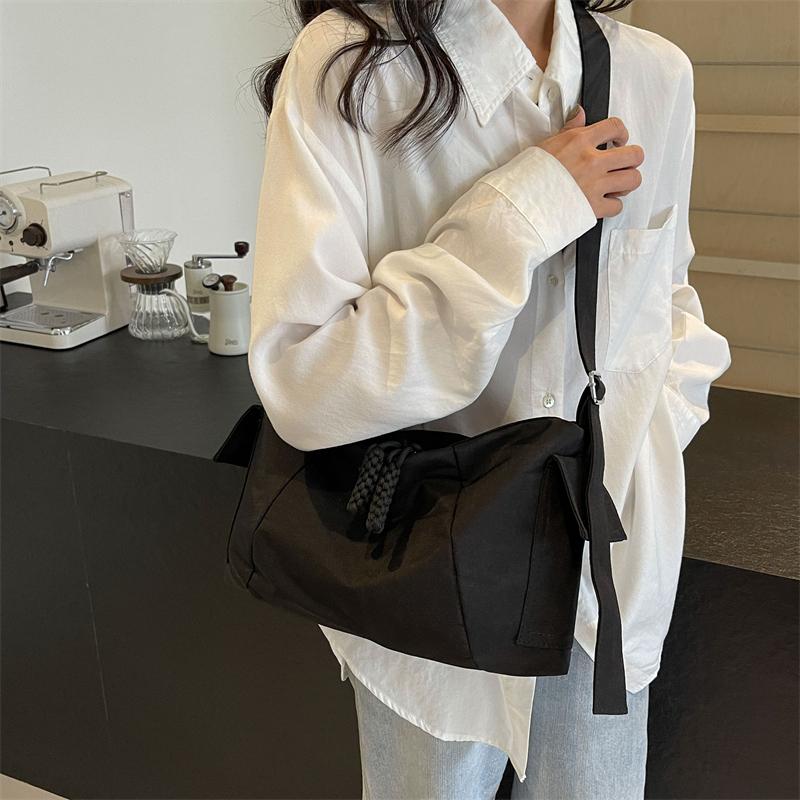 Холщовая сумка через плечо Женская большая сумка Большая вместительная дорожная сумка — фото 8