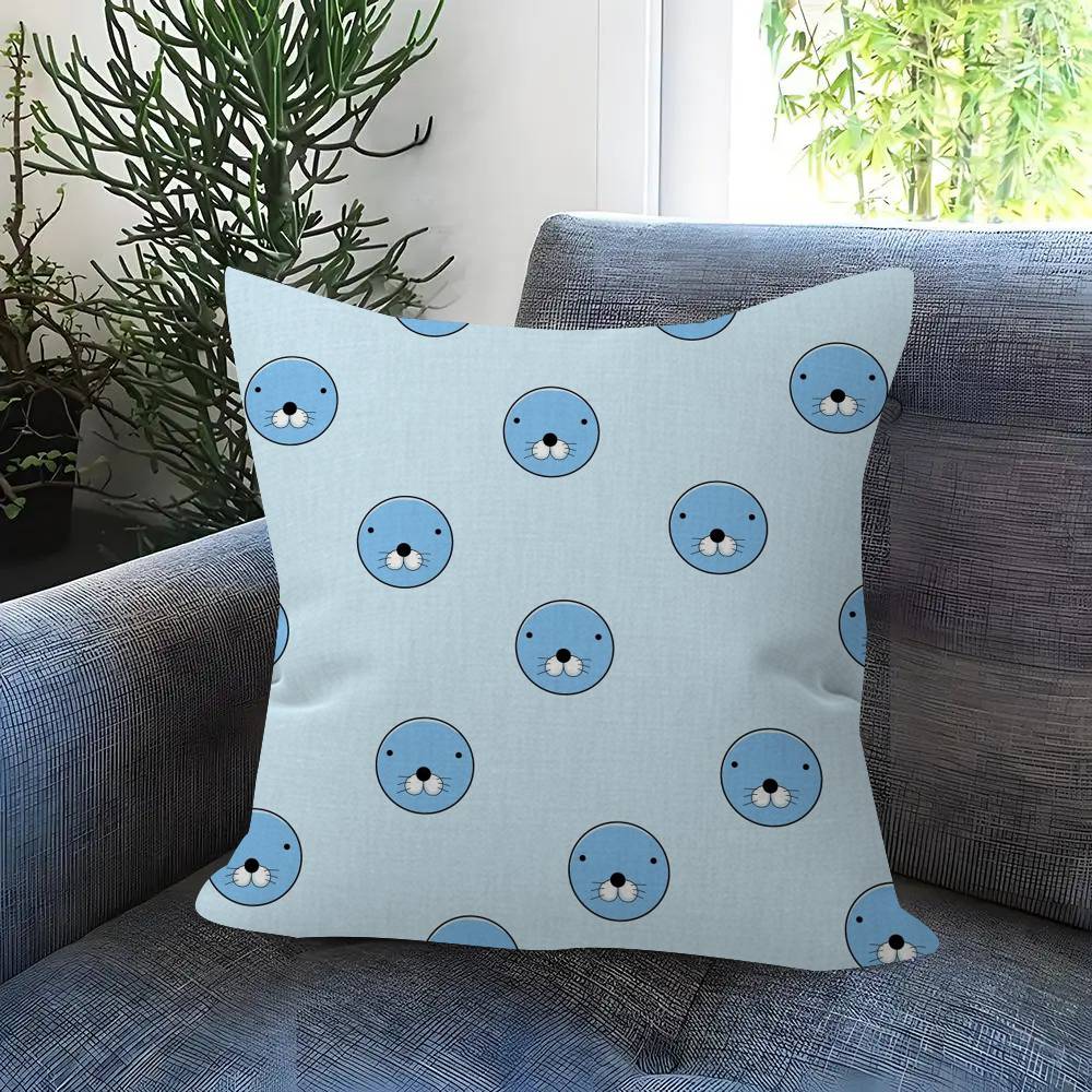 Cartoon Anime BBonobono  Pillow Cushion Cover Pillowcase Living Room Sofa Home Decor Customized