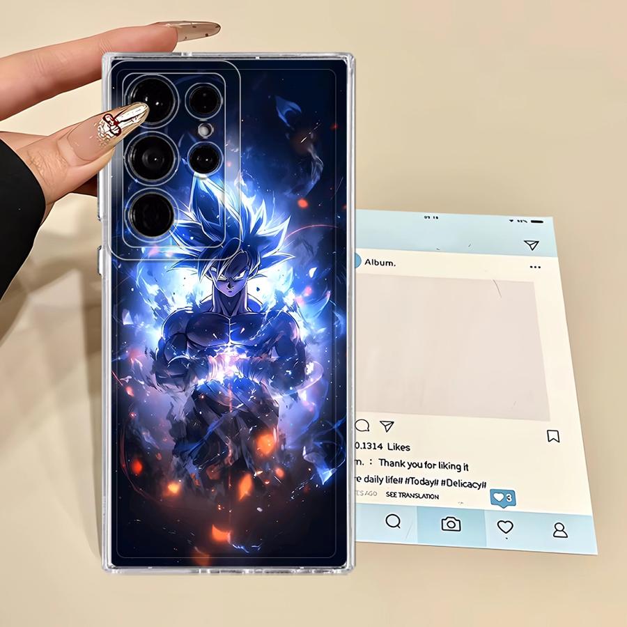 Phone Cover Case for Samsung Galaxy S25 Edge S26 S23 Ultra Note 20 Ultra 10 S20 Plus S21 S24 S22 FE Dragon Ball Cool Super