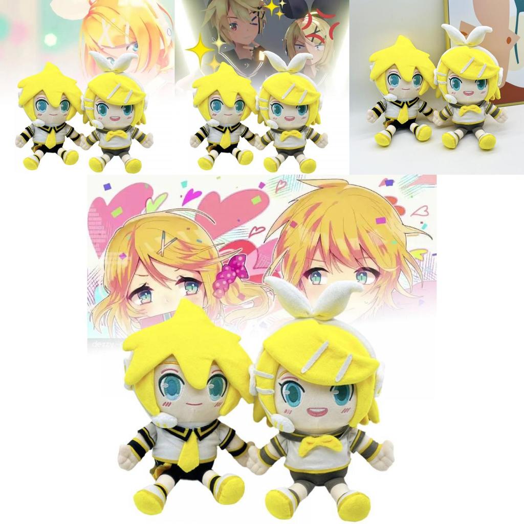 Kagamine Len And Rin Plush Dolls Soft And Adorable Anime Collectible Figures For Kids