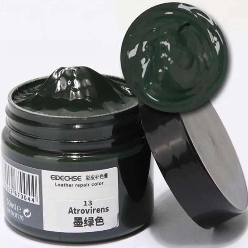 50ml Car Leather Paint Seat Care Liquid For Auto Leather Refurbish Repair Tool For Shoe Sofa Coats Holes Scratch Crack 20 Colors