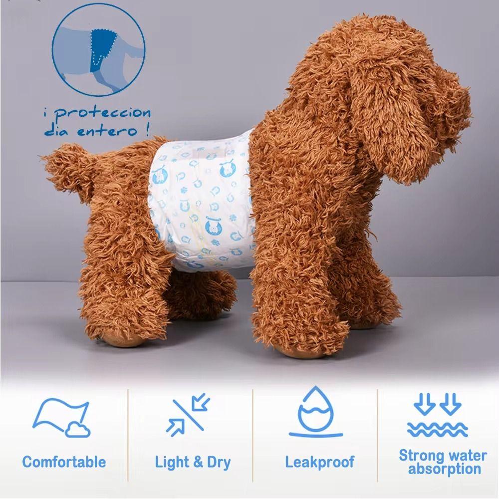 40Pcs/Set Male Disposable Disposable Dog Diaper Hygienic Design Training Diaper  for Pet Training