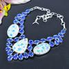 K2 Blue Azurite, Blue Topaz 925 Sterling Silver Jewelry Necklace 18" KG-1852
