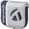 TaylorMade Austec Putter Cover, Mallet, Silver/Navy, Men's, 24SS UN087