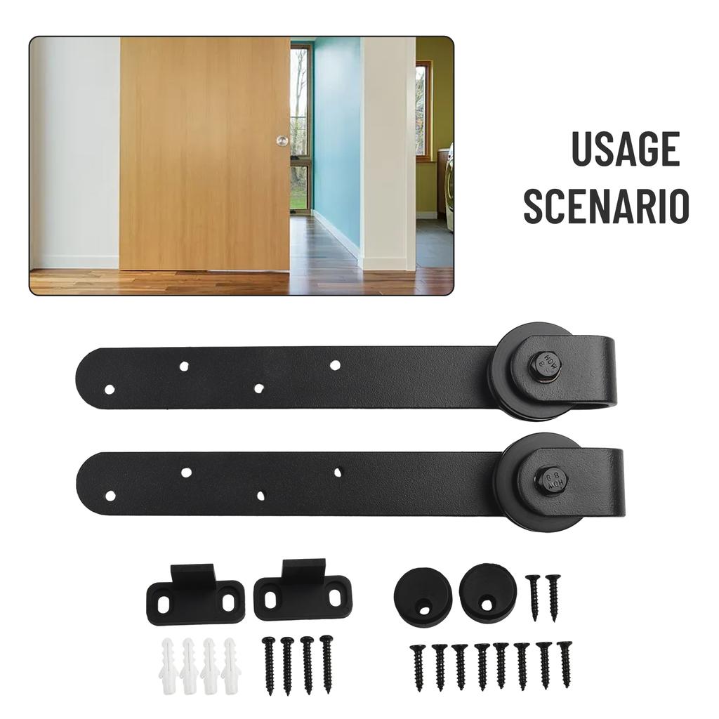 Sliding Barn Door Hardware Kits Cabinet Doors Rail Set Smooth Silent Sliding Door Track Kit Hanging Wheel Track System