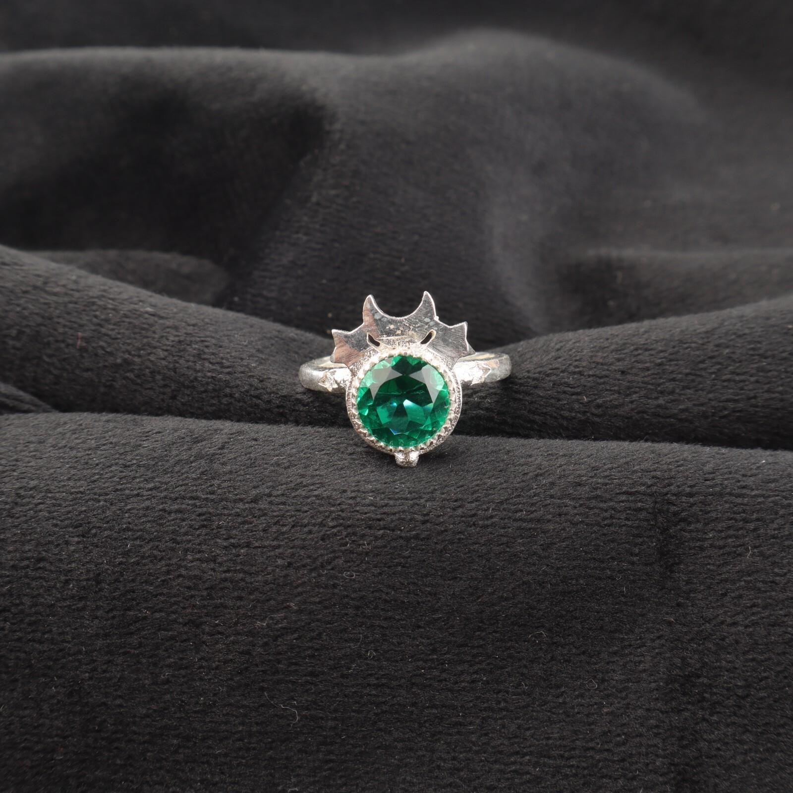 

Chrome Diopside Gemstone 925 Sterling Silver Jewelry Handmade Ring For Wedding RR-67-12 13