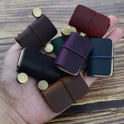 1 adet Küçük Deri Not Defteri Cep Defteri Eskiz Defteri Mini Vintage Retro Sevimli Kawaii Taşınabilir Günlük Planlayıcı Organizatör Seyahat Malzemeleri