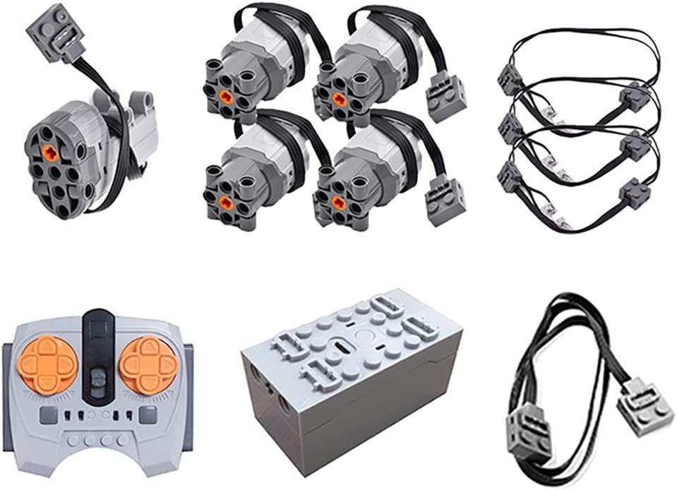 Cross-border Motor Building Blocks: Power Set with Remote Control, Receiver, and Lithium Battery