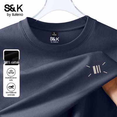 Baleno Men's S&K Series Pure Cotton Short Sleeve T-Shirt