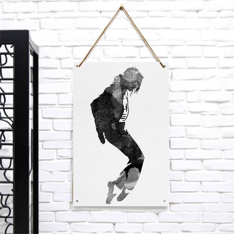

Modern Ink Style Silhouette Decorative Painting Creative Home Wall Metal Iron Art Hanging Ornament 7.9x11.8In(20x30cm)