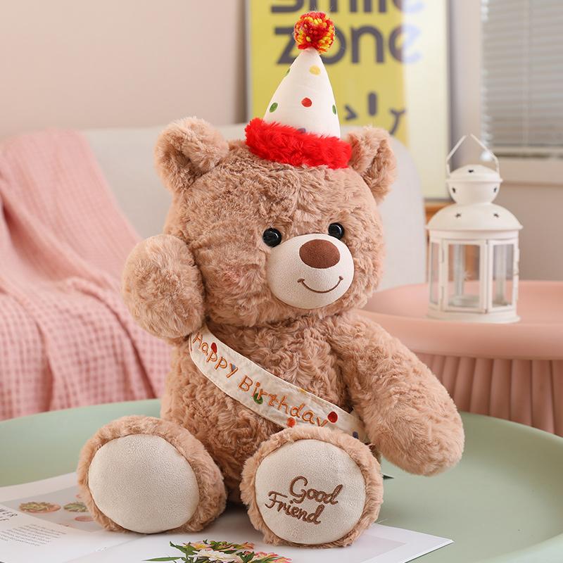 

28cm Cute Teddy Bear Plush Toys Stuffed Animal Rabbit and Dog Kids Birthday Gift Pillow Rabbit Home Living Room Graduation Gifts 28cm