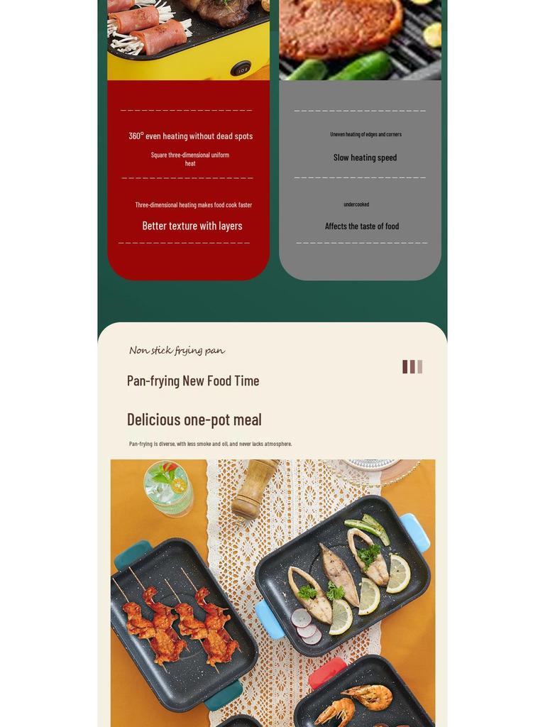 Multifunctional Electric Grill: BBQ, Griddle, Shabu-Shabu, & Fish Roaster