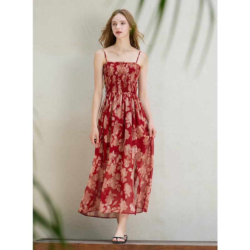 

Sancai 2025 Autumn Holiday A-Line Strappy Maxi Dress S 155/80A