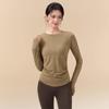ACKDCS Women's Merino Wool Pleated Waist Sports Top