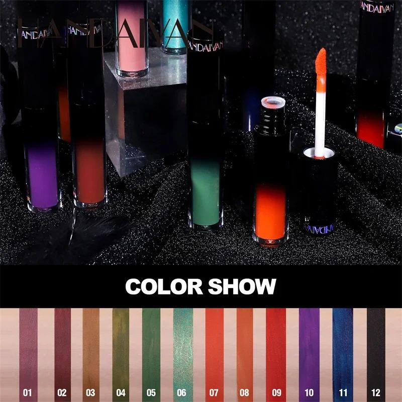 Black Green Purple Lipstick Christmas Halloween Lip Makeup Tint Moisturizing Waterproof Matte Lipstick Waterproof Lip Pigment