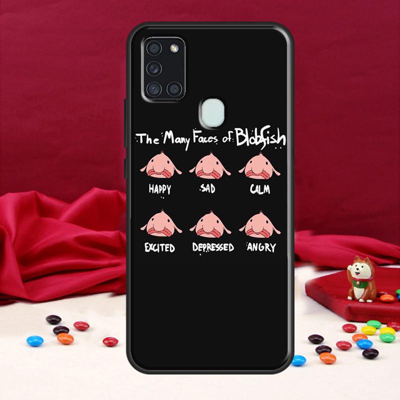 Blobfish Case For Samsung Galaxy A34 A54 A14 A53 A13 A51 A71 A50 A12 A22 A32 A52 A72 Phone Cover