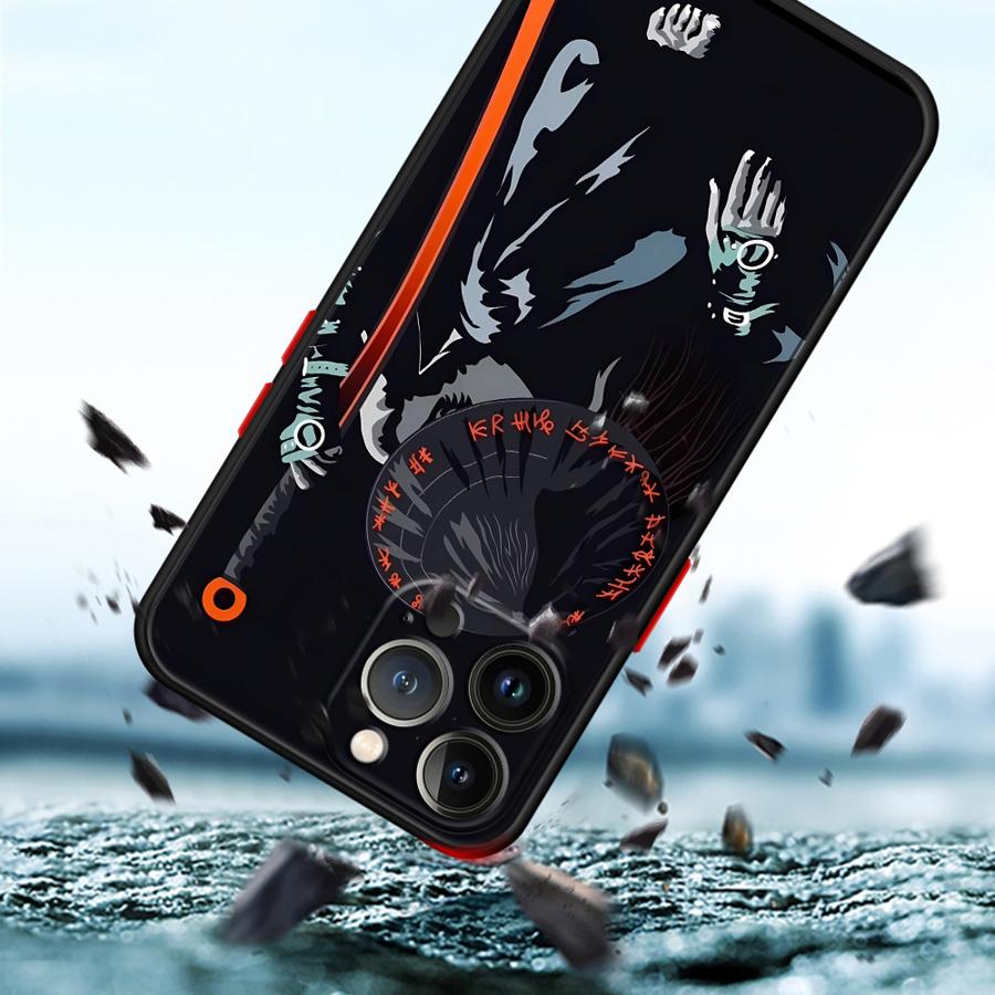 Anime Samurai Cool Phone Case for Apple iPhone 15 16 Pro XS Max 16e 13 14 Plus XR SE 7 8 12 11 Pro plus Matte