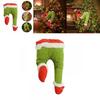 Charming Grinch Christmas Decorations Furry Green Leg And Head Tree Ornament Set