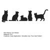 Yangyizhi Car Sticker, Waterproof PVC Self-adhesive Traceless Auto Decal, Five Cats Pattern Sticker for Fuel Tank Caps Windows Luggage Skateboards
