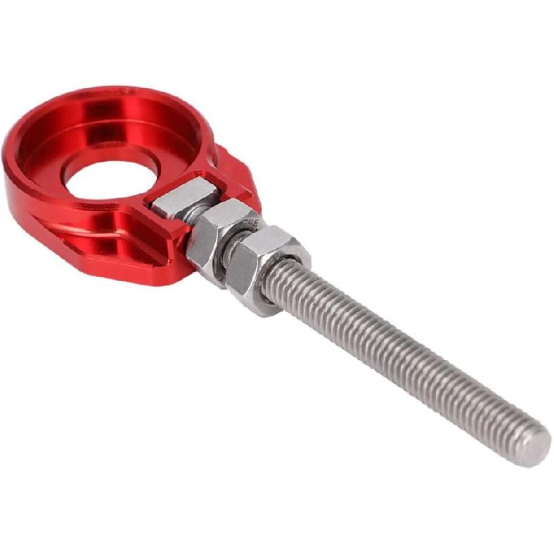 JFG RACING Motorrad 2 Stück 12mm Kettenspanner CNC Universal für CRF50F CRF100F CRF110F XR50R XR100 CRF XR KLX TTR 50-125ccm Dirt Pit Bike