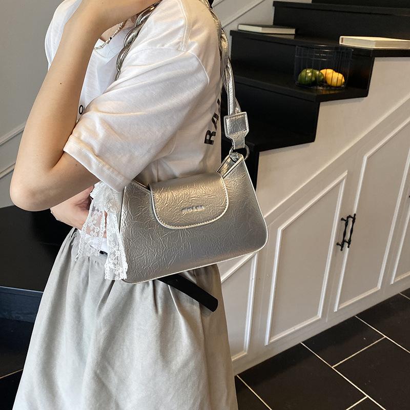 Unterarmtasche Neue vielseitige Damentasche Mode Kleine quadratische Tasche Schultertasche Pendler-Umhängetasche