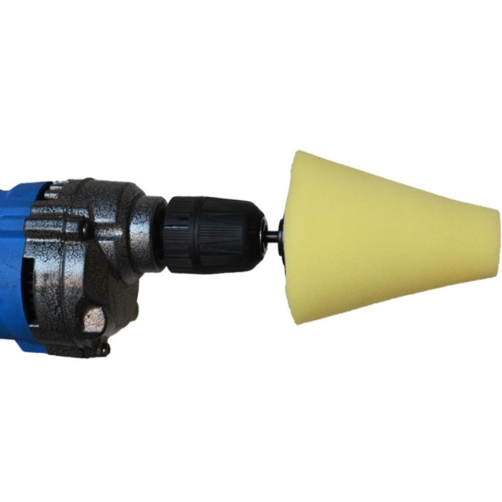 Conical Sponge Buffing Polishing Cone for Automotive Car Tire Hub Care Metal Polish Cleaning Foam Pad Sponge Polish Wheel Tool Tire Chucks 1