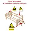Solid Wood Children's Bed with Safety Railings