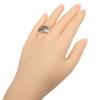 HERMES Exlibris Chevalier Ring Silver925/K18 Pink Gold #6.4(US Size) 11.5g Women Used