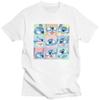 Stitch Face Collage T Shirt for Pure Cotton Tshirt Graphic Tee Short Sleeves T-shirts Loose Fit Clothing Gift Unisex