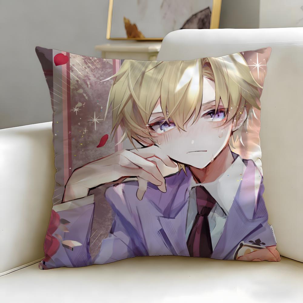 

anime Ouran High School Host Club Cushion Cover Soft EasyWash Pillow Case Versatile for Couch Bed Travel and Office 30X30cm