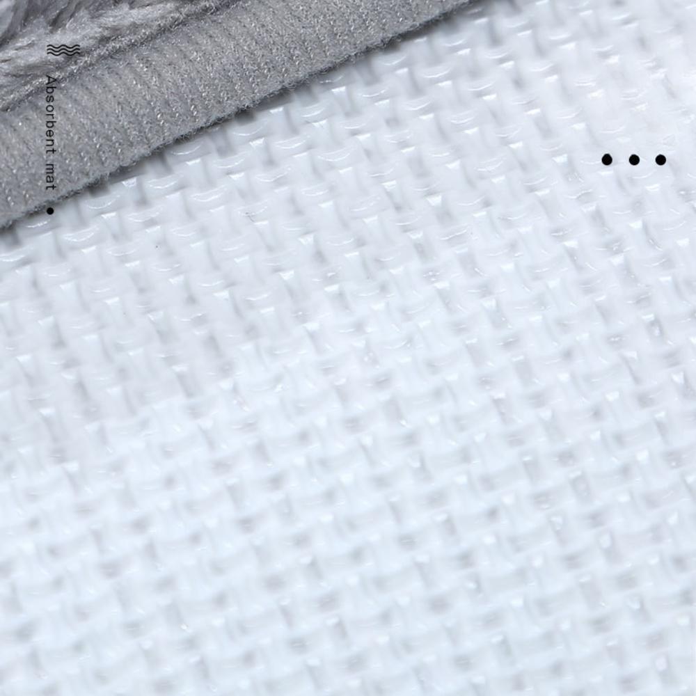 Tapete de veludo para banheiro, espessamento de cashmere, tapete antiderrapante para banheira, piso lateral, capacho para porta de chuveiro, espuma de memória, almofada 3D