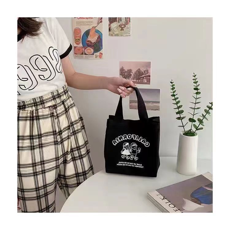 

Small tote bag, office worker handbag, small bag, outgoing women s bento bag