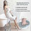 shower foot scrubber with soothing massage pad