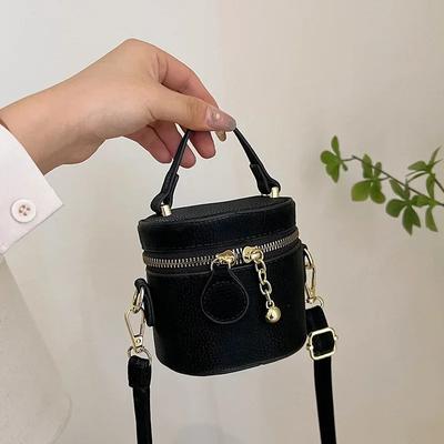 New Fashion Multicolor Mini Bucket Bag Portable Summer Korean Shoulder Unique Fashion Lipstick Crossbody Bags