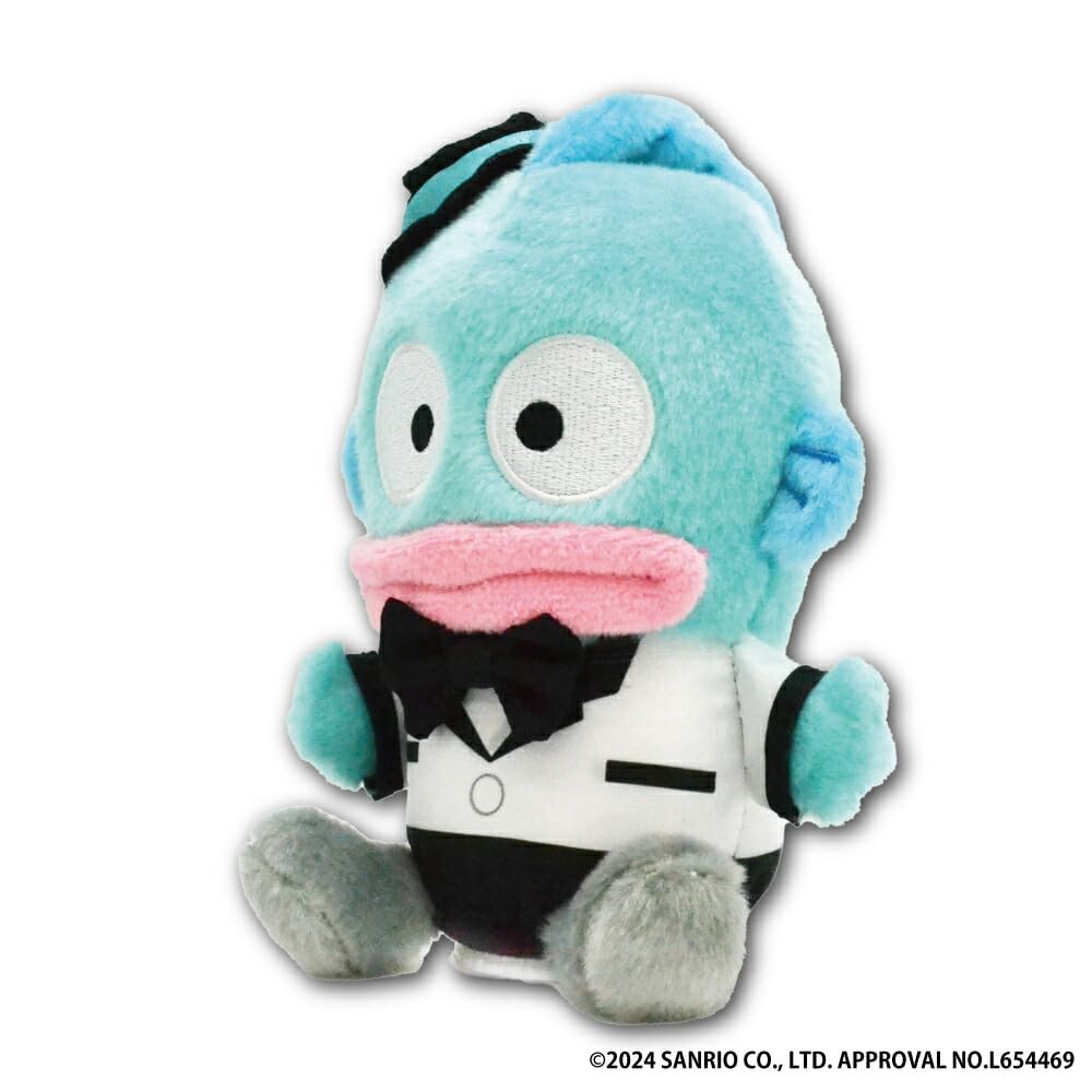 Sanrio Characters Hangyodon (Tuxedo Ver.) Mimic Talking Plush Toy S Cute Toy 11975