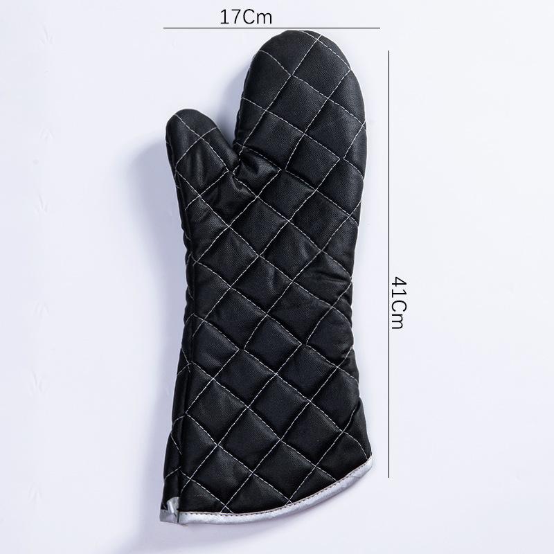 

Теплоизоляционные перчатки Кухонные хлопковые с серебряным покрытием Утолщенные перчатки, устойчивые к высоким температурам Перчатки для защиты от ожогов для духовки для выпечки
