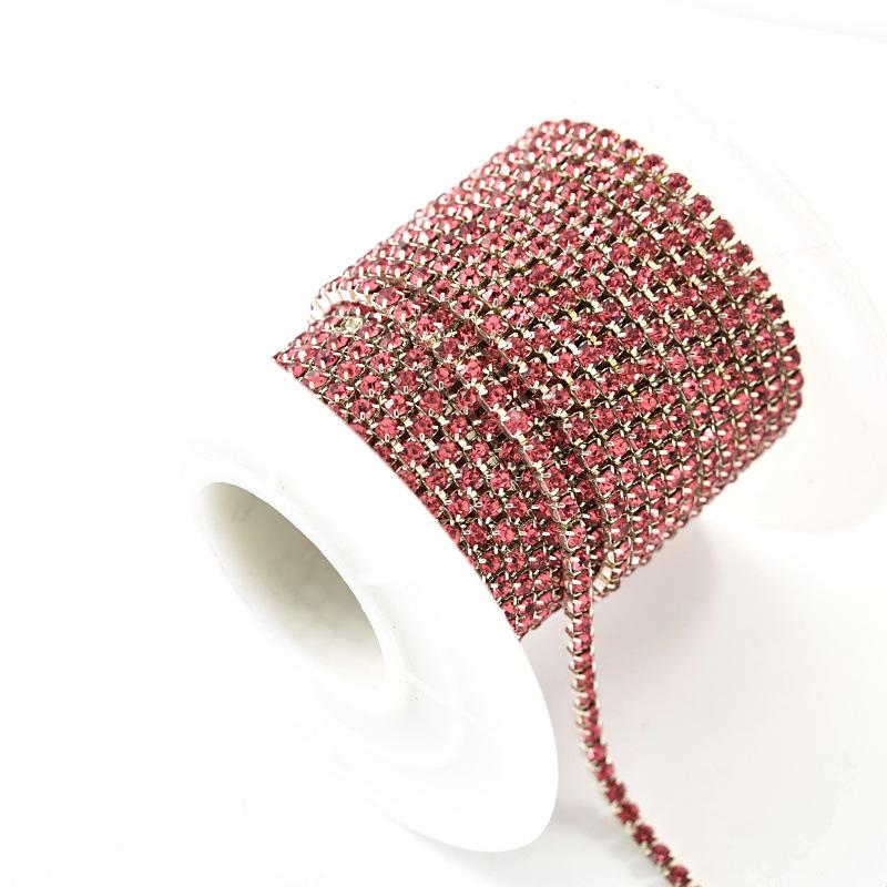 Crystal Rhinestone Chain, Glass Dense Claw Chain, Clothing Accessories Diy Wedding Accessories, Decorative Accessories