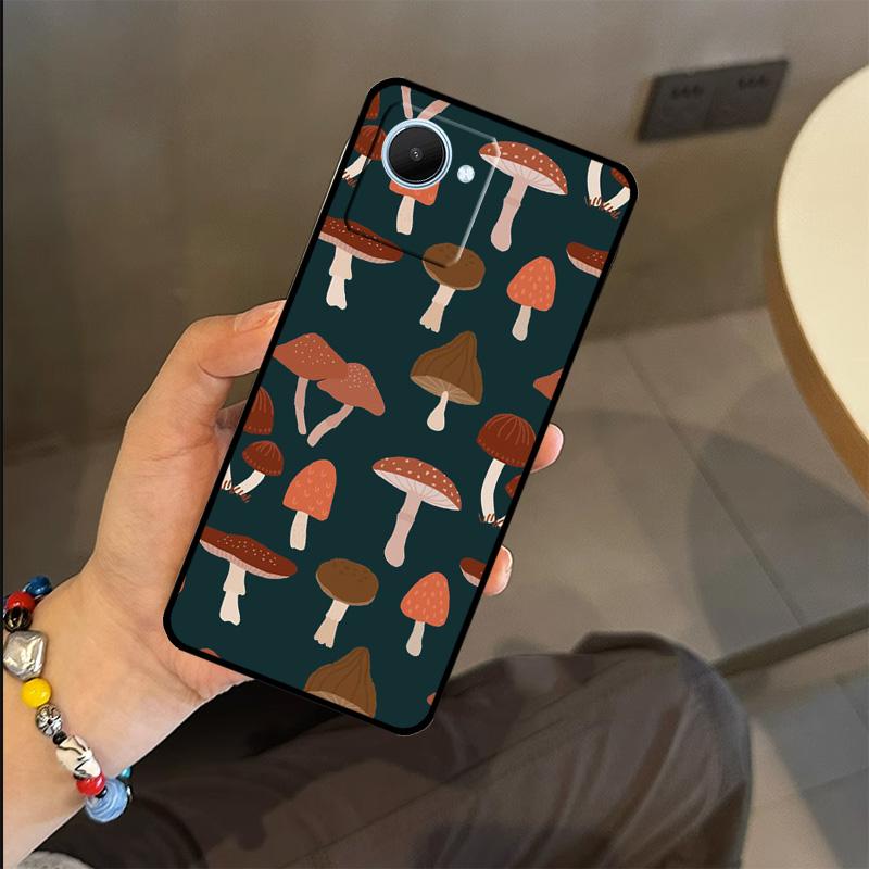 Mushroom Pattern Case For Realme C63 C61 C55 C51 C53 C25 C65 C67 C71 C75 GT6 GT7 Pro 11 12 13 14 15 Pro Plus