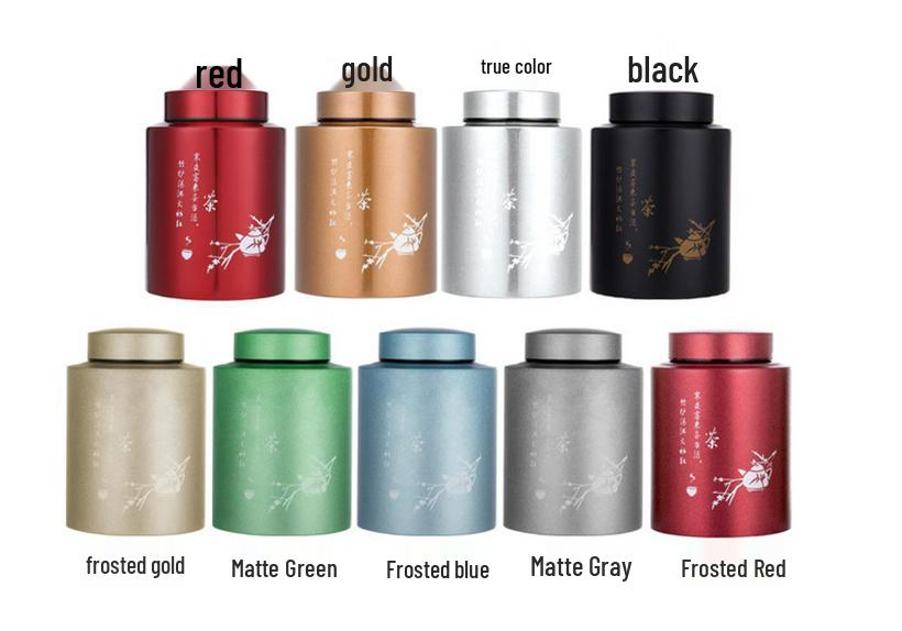 Stainless Steel Moisture-Proof Red Pu'er Tea Storage Canister