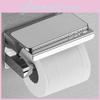 304 Steel Stainless Toilet Paper Holder With Phone Shelf Modern Bathroom Decor