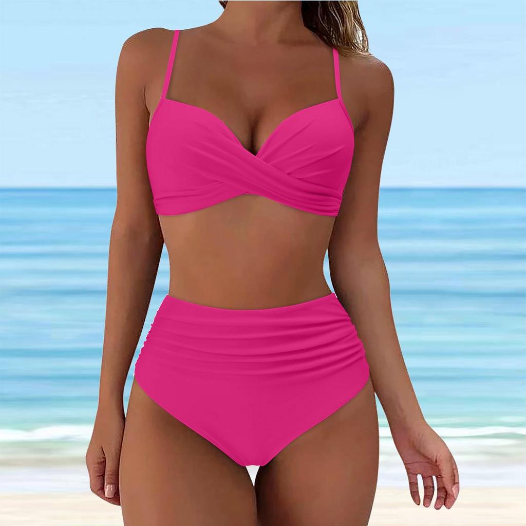 Brazilian Bikini Set For Women 2026 New Green Crop Top Tankinis Set Summer Swimwear Brazilian Bikini Swimming Suit Traje De BañO