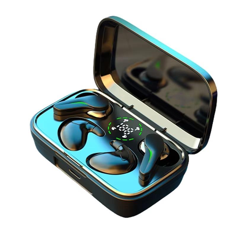 

Беспроводные наушники Bluetooth 5.3 HD стереогарнитуры шумоподавляющие наушники спортивные водонепроницаемые наушники с микрофоном чёрный